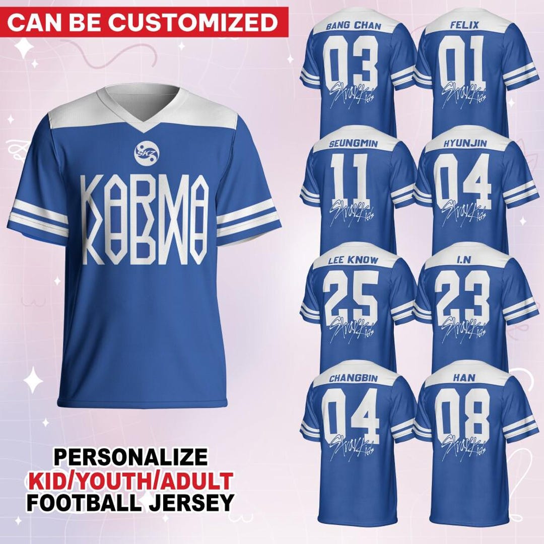 Custom Album Football Jersey, Concert Outfit, Music Fan Gift, Skz