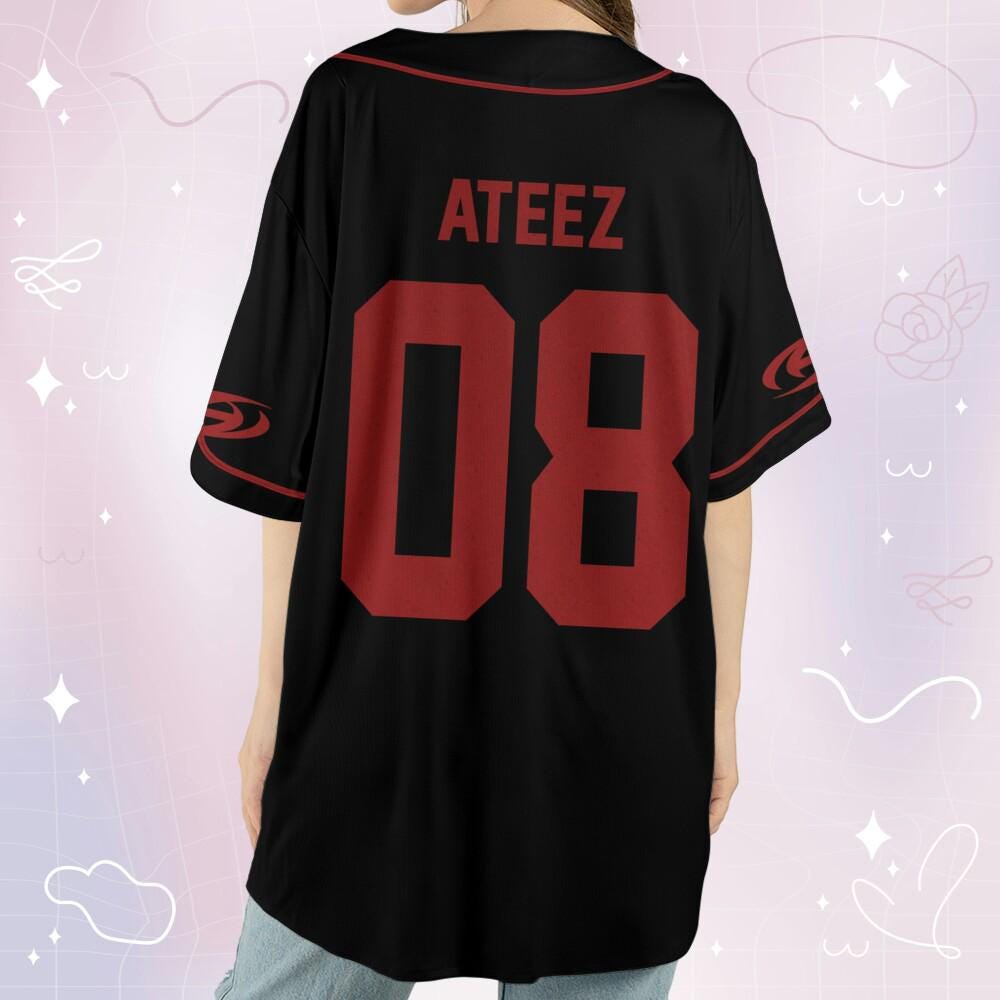 Custom Ateez in Your Fantasy World Tour 2025 Kpop Baseball