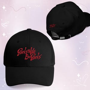 ITZY Girls Will Be Girls Kpop Embroidered Cap, ITZY Merch, ITZY Embroidered Cap, Outfit Concert Worldtour 2025, Gift for fan Kpop