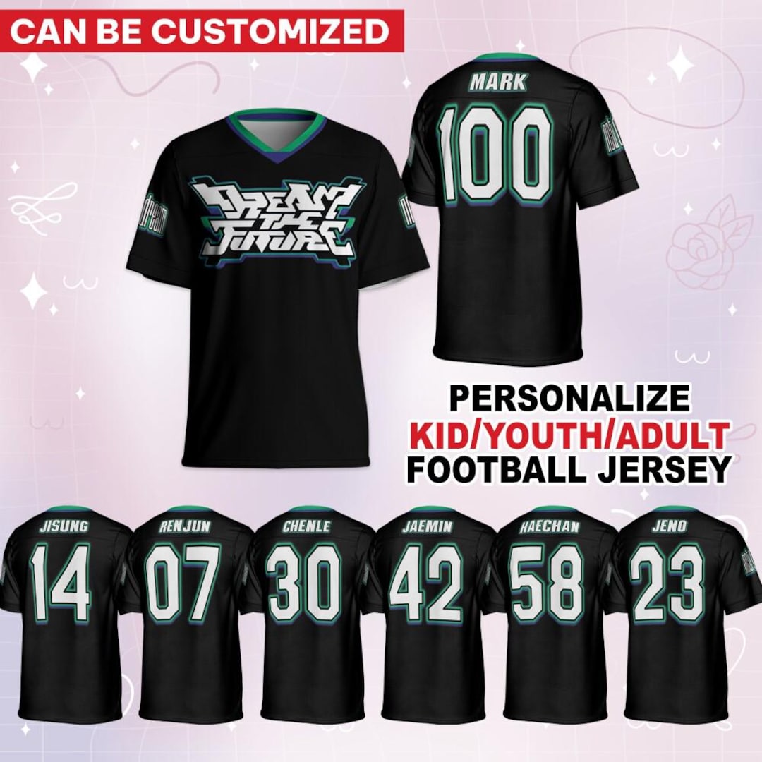 Custom Dream the Future Football Jersey, Nct Jersey, Kpop Jersey