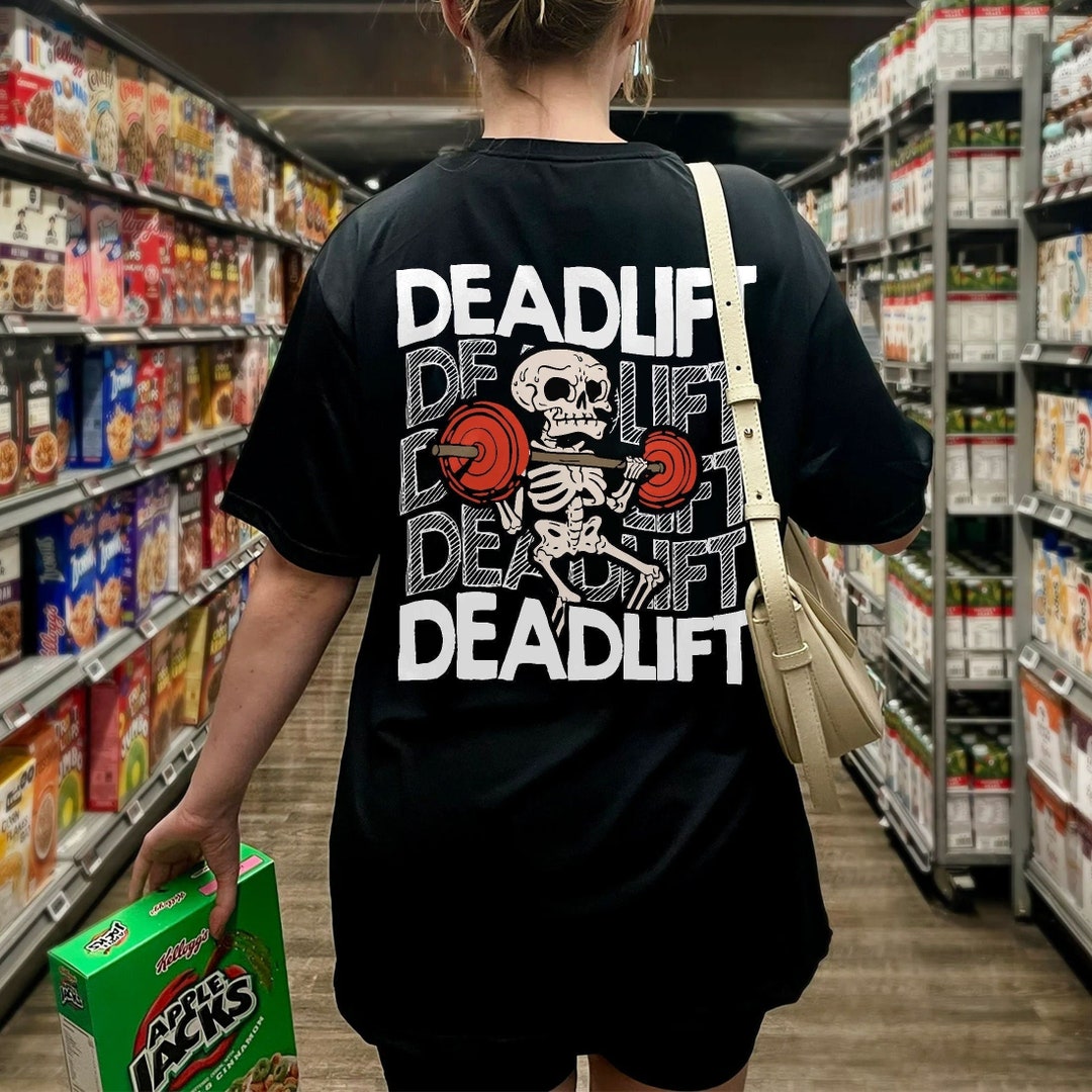 Skeleton Deadlift Hoodie Skeleton Gym Workout Sweatshirt Etsy
