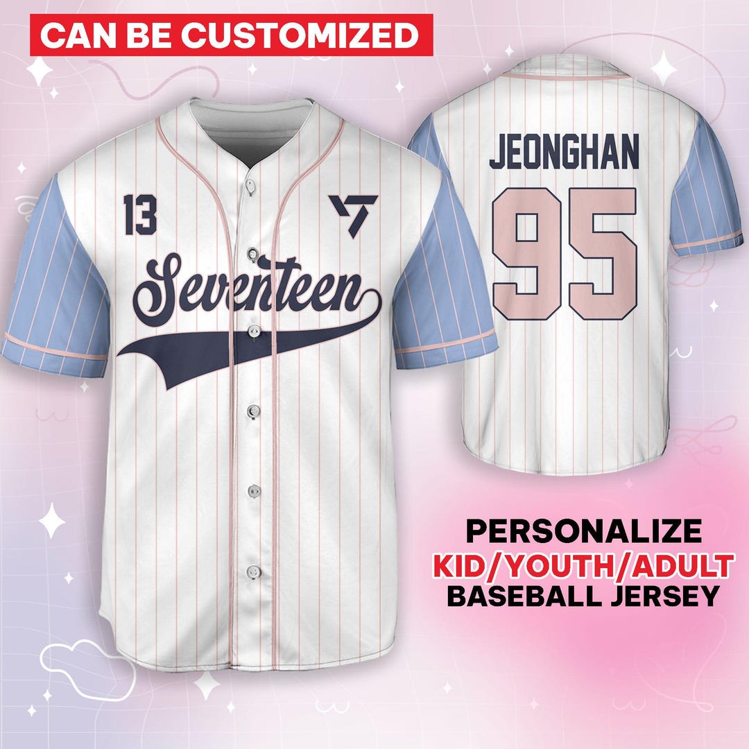【ふるさと割】 Jeonghan Quartz Rose Seventeen Jersey, Baseball Seventeen アイドル