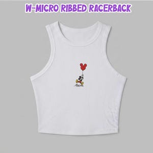 Camiseta bordada con la firma de Mickey Mouse de Disney, camiseta de bebé Disney para mujer, camiseta sin mangas para mujer, camiseta corta de Mickey Mouse, viaje a Disney World 2026 imagen 6