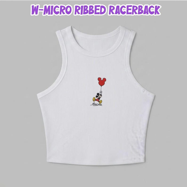 Camiseta bordada con la firma de Mickey Mouse de Disney, camiseta de bebé Disney para mujer, camiseta sin mangas para mujer, camiseta corta de Mickey Mouse, viaje a Disney World 2026 imagen 6
