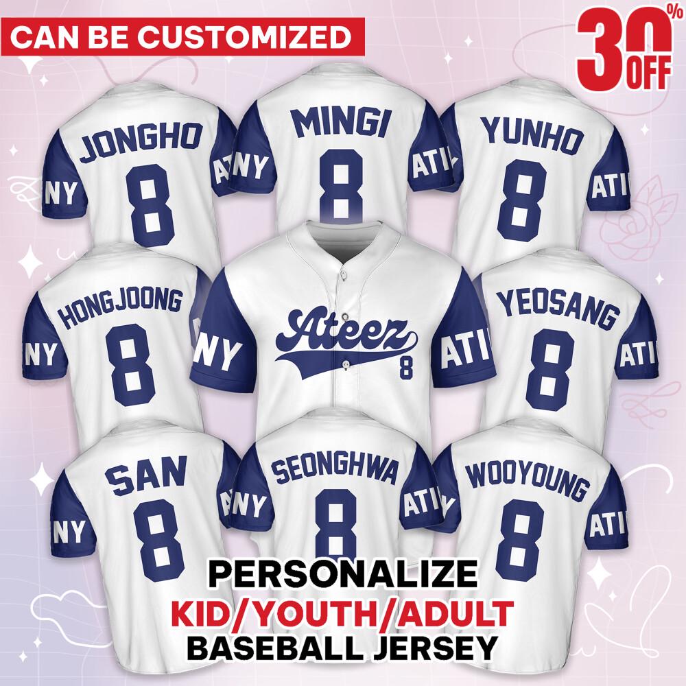 Amazon.com : Xkpopfans Kpop Baseball Jersey T-Shirts Hong