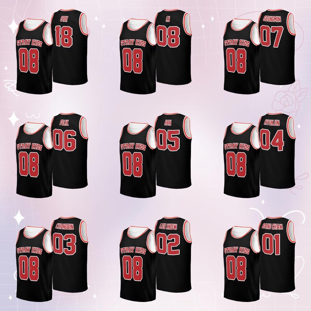 Custom Skz Members Stay Kpop Basketball Jersey, SKZ Merch