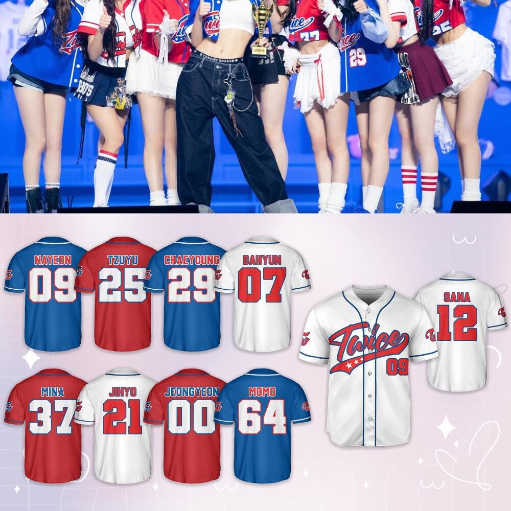 Custom Music White Red & Blue Baseball Jersey, Trending Jersey