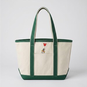 Embroidered Disney Mickey Mouse Signature Tote Bag, Embroidered Disney Tote Bag Custom, Mickey Minnie Canvas Bag, Disney Vacation Bag 2026 image 8