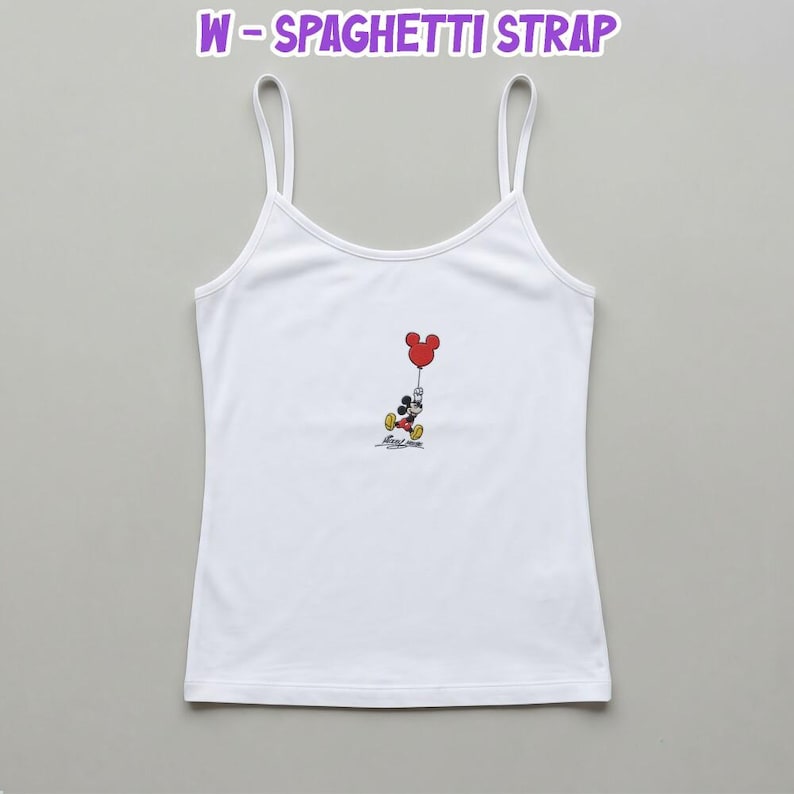 Camiseta bordada con la firma de Mickey Mouse de Disney, camiseta de bebé Disney para mujer, camiseta sin mangas para mujer, camiseta corta de Mickey Mouse, viaje a Disney World 2026 imagen 4