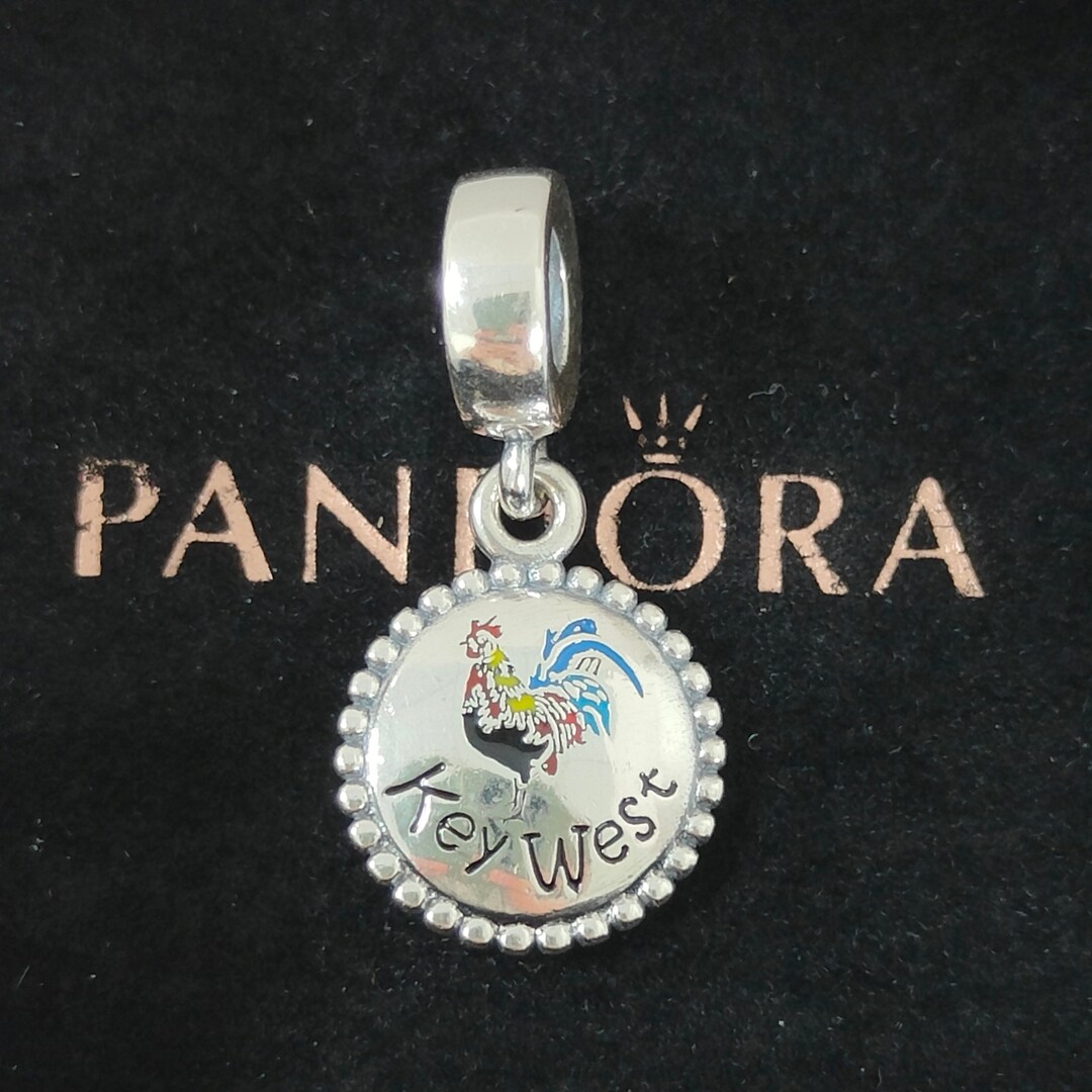 Pandora Key West FL Chick Dangle Charm Travel Pendant, S925 Sterling