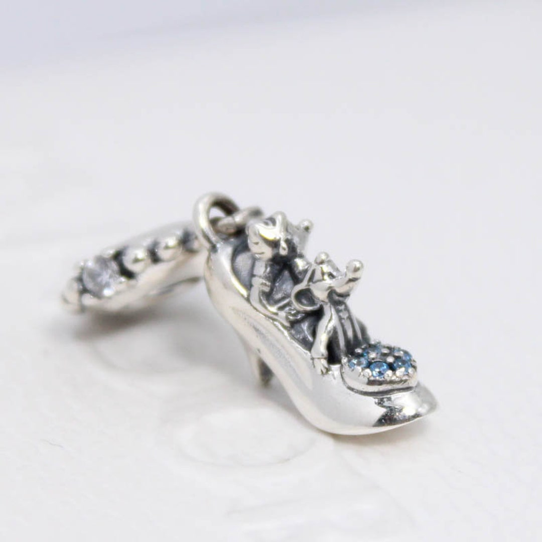 Disney Cinderella Glass Slipper and Mice Dangle Charm main image 1