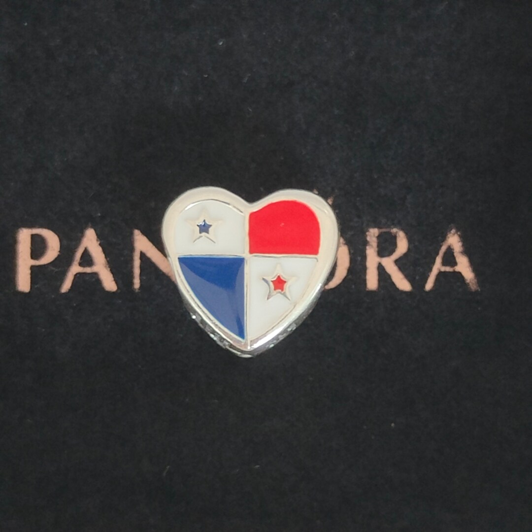 Pandora Panama Exclusive Heart Charm Bead Pendant, S925 ALE, Bracelet Charms / New / S925