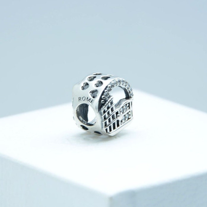 Pandora Rome Colosseum Openwork Bead Charm Pendant S925 ALE