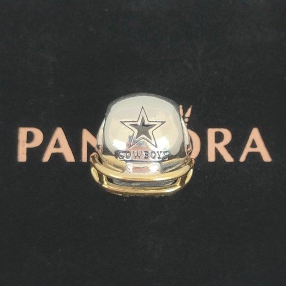 Pandora Dallas Cowboys NFL Football Helmet Charm Pendant S925 ALE