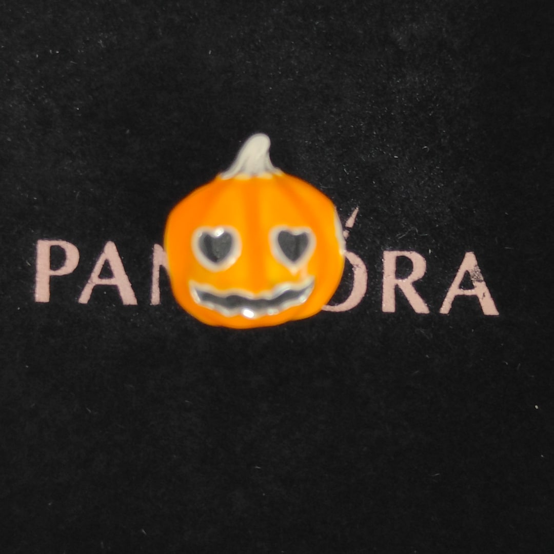 Pandora Spooky Pumpkin Charm / Glow in the Dark Halloween Etsy