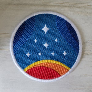 Constellation Logo Starfield Patch | Velcro, Sew-on, Iron-On | Starfield Embroidered Patch