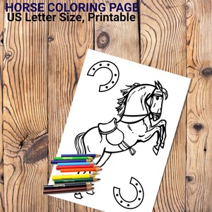Children&#39;s Coloring Page Horse
