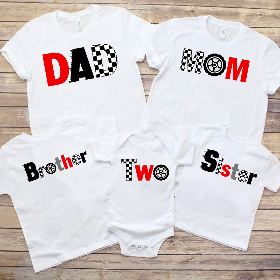 Family Race Car Birthday Shirts, Racecar Birthday Shirt, Matching