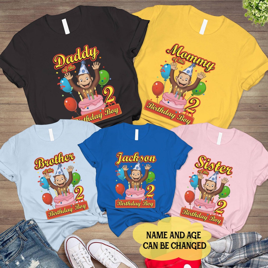 Curious George Shirt Curious George Birthday Shirt Curious - Etsy