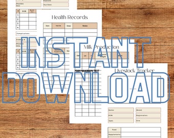 Livestock Record Keeping PDF - Organize Your Farm with Essential Animal Management Templates