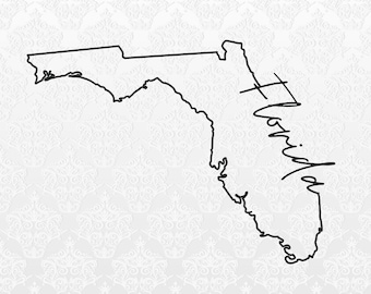 Florida State Outline Digital Files | PNG, SVG, JPEG | Cricut & Silhouette Ready | T-Shirts, Mugs, Bags
