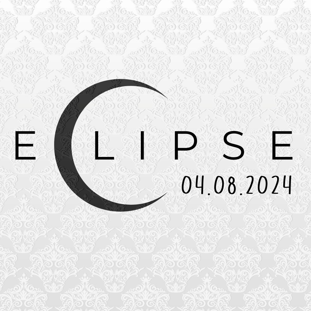 2025 Solar Eclipse set of 2 Designs PNG/SVG Sublimation & DTF Ready