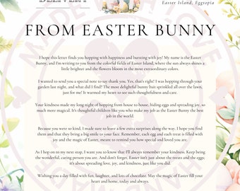 Carta personalizada del mágico conejito de Pascua: ¡descarga digital para una sorpresa especial de Pascua!