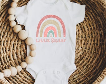 Big Sister PNG | Little Sister PNG Design | Sublimation and DTF Ready | T-Shirts & Onesies | Instant Digital Download | Boho Rainbow Sisters