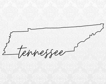 Archivos digitales del estado de Tennessee / PNG, SVG, JPEG / Compatibles con Cricut y Silhouette / Camisetas, tazas y bolsas