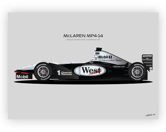 F1 Mclaren MP4-14, Mika Häkkinen Car, World Champion 1999