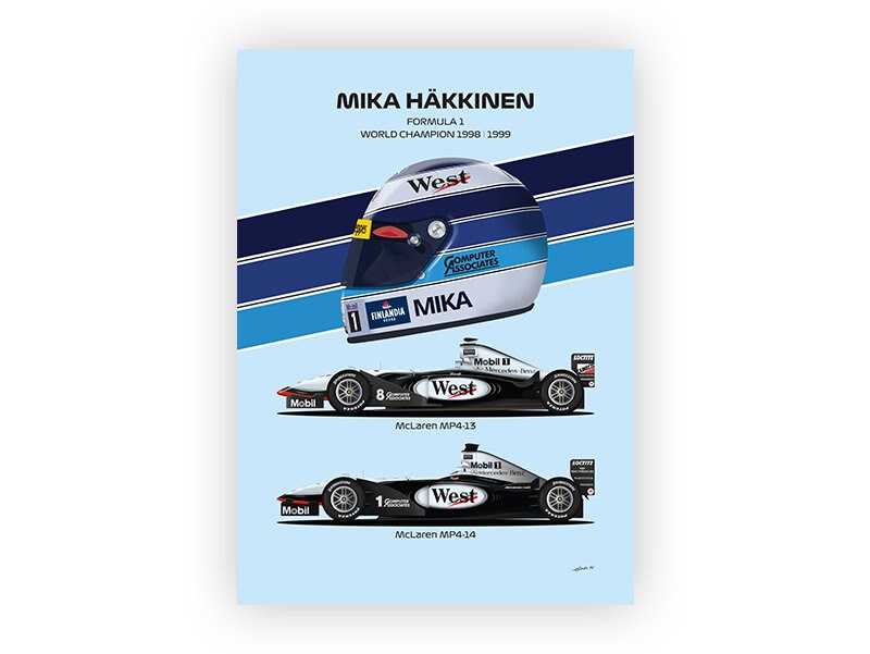 再価格改定McLaren MP4-14 1999 Mika Hakkinen Mika Hakkinen Driving his 1999 Mclaren MP4/14 @ Goodwood