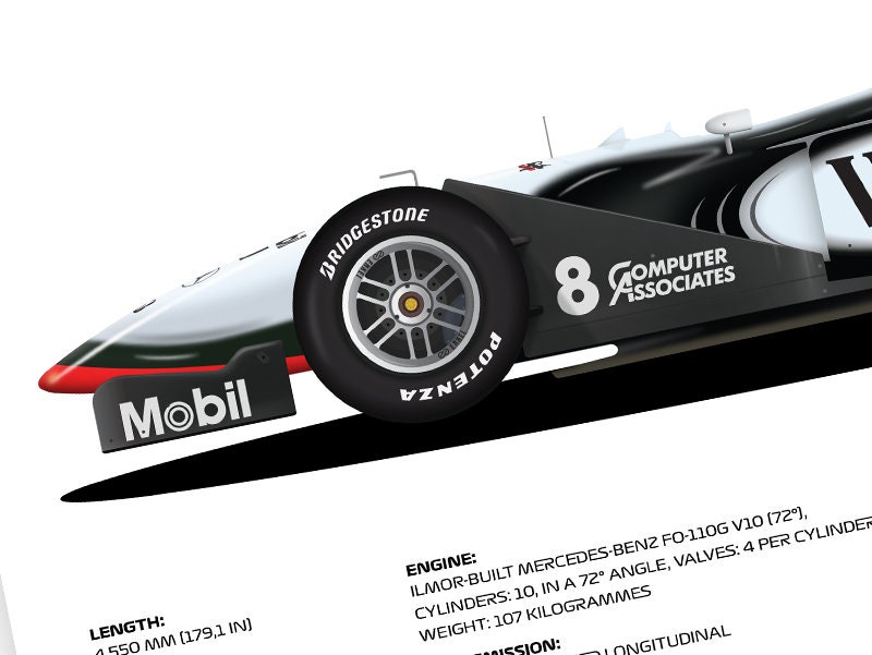 F1 Mclaren MP4-13, Mika Häkkinen Car, World Champion 1998