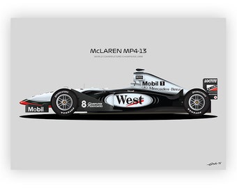 1/18 ＃７ McLaren MP4-13 WESTロゴ McLaren MP4/13 West Logo (for PMA) | HLJ.com
