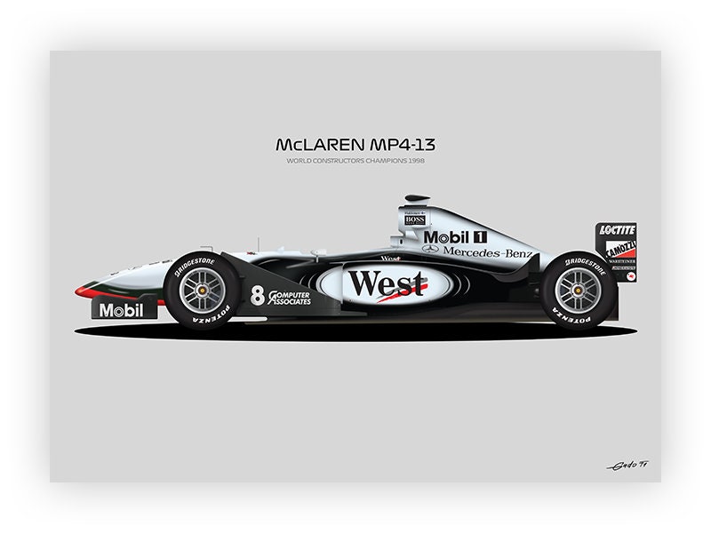 F1 Mclaren MP4-13, Mika Häkkinen Car, World Champion 1998
