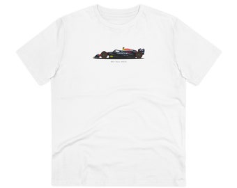 Red Bull RB20 Organic T-shirt: Max Verstappen Formula 1 Vector Design