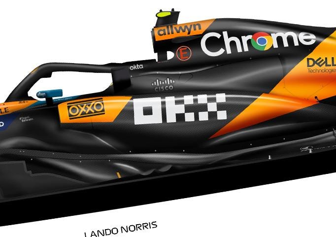 ランド・ノリス マクラーレン MCL39 2025 F1 ポスター：ベクターアート