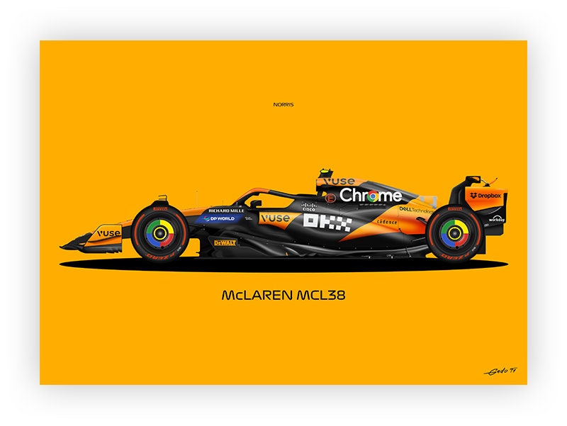 Lando Norris Poster, Niederländischer GP-Sieger 2024 Mit McLaren