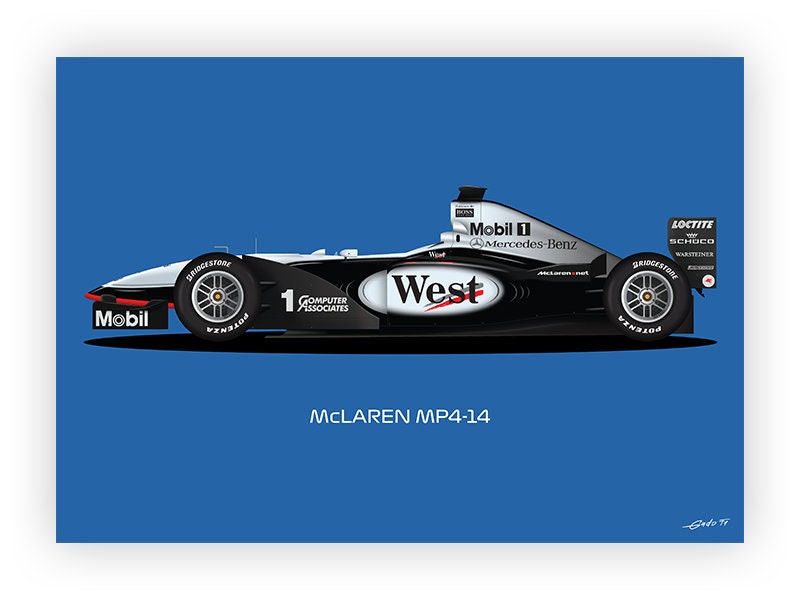 F1 Mclaren MP4-14, Mika Häkkinen Car, World Champion 1999