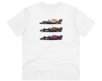 Max Verstappen Red Bull F1 Car Organic T-Shirt