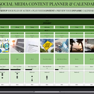 Content Planning for Social Media | Google Sheets | Social Media Posting Schedule | TikTok Posting Schedule | Social Media Planner Calendar