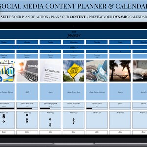 Content Planning for Social Media | Google Sheets | Social Media Posting Schedule | TikTok Posting Schedule | Social Media Planner Calendar