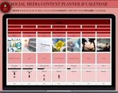 Content Planning for Social Media | Google Sheets | Social Media Posting Schedule | TikTok Posting Schedule | Social Media Planner Calendar