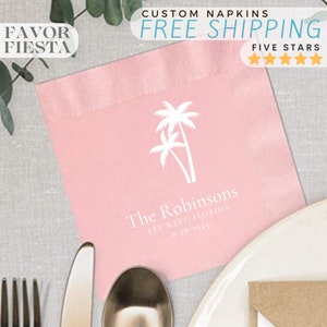 Personalized Wedding Napkins: Custom Last Name, Bridal Shower
