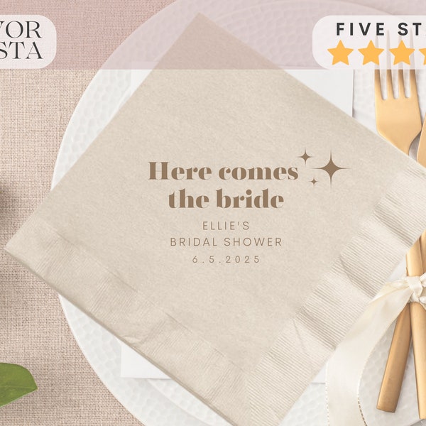 Bridal Shower Napkins Etsy