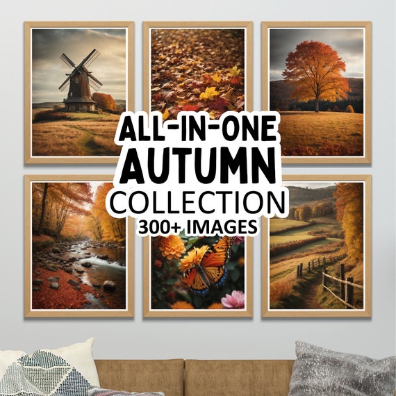Autumn Gallery Wall Art Prints: 300+ Image Bundle (Digital Download)