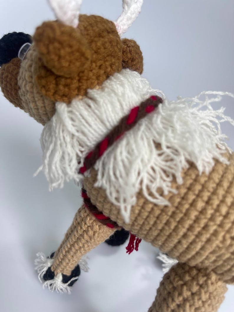 Handgefertigte Häkelpuppen Set - Elsa, Anna, Kristoff, Sven, Olaf Charaktere, Muttertagsgeschenk Bild 9