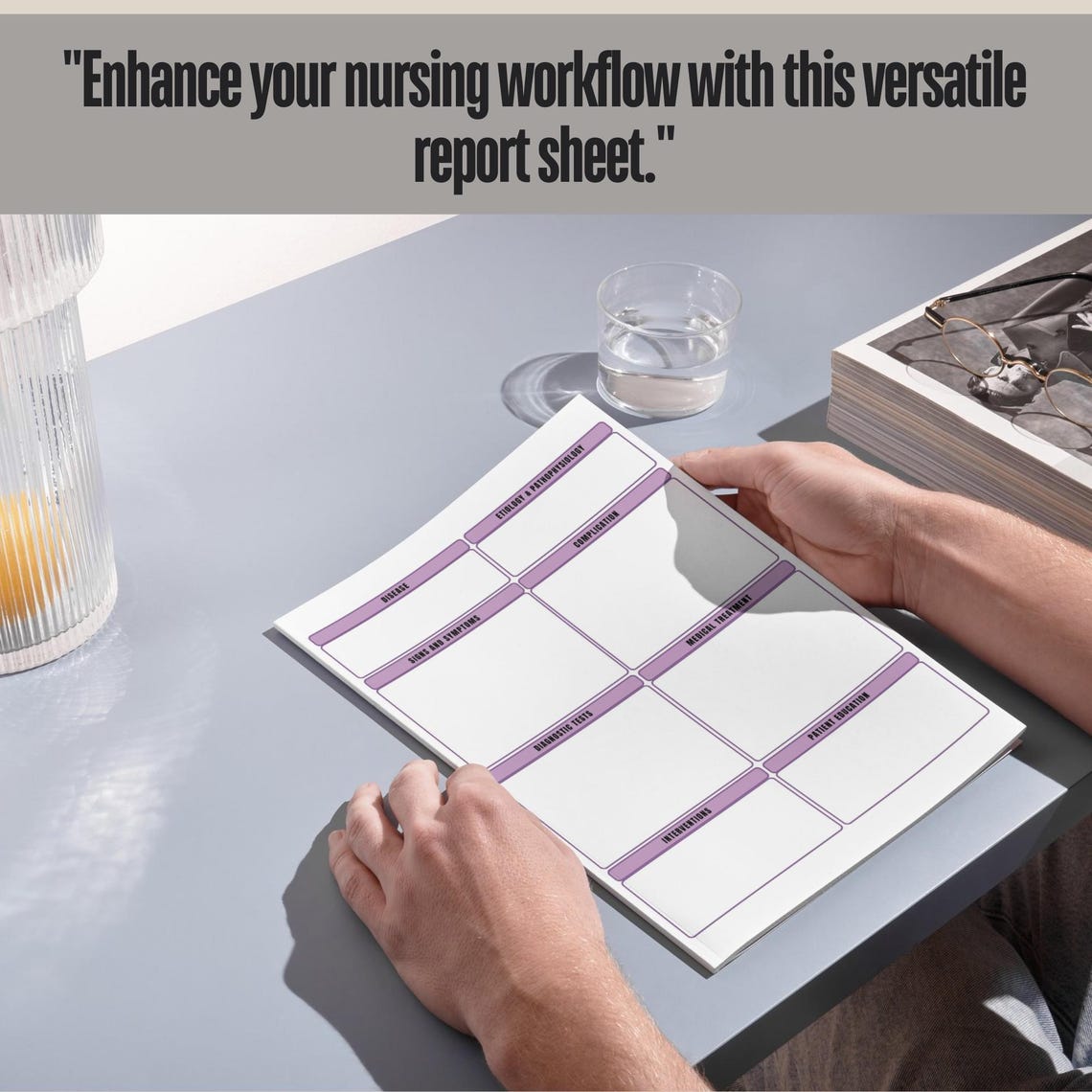 Editable Med Surg Study Template, Nursing Disease Process Template