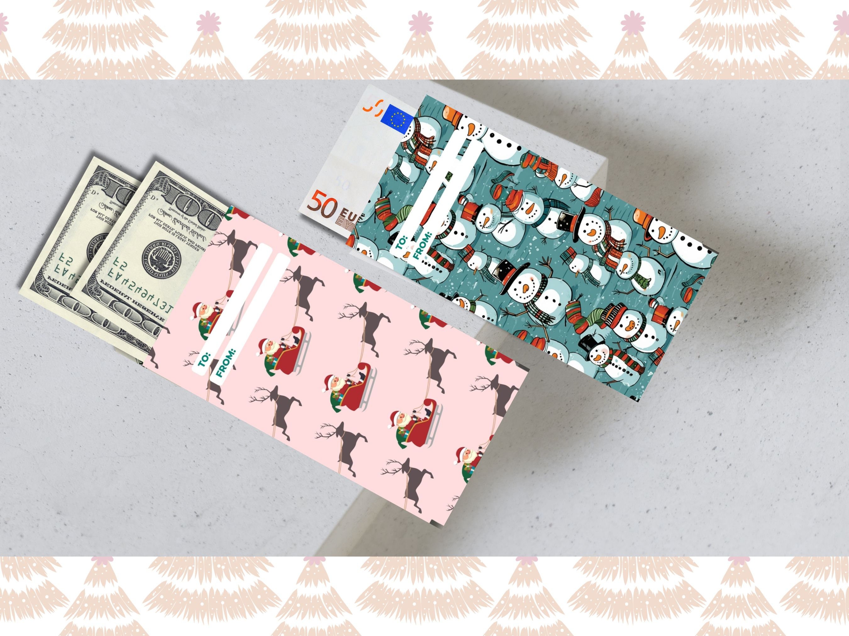 Printable Christmas Money Holder, Christmas Money Envelopes, Money ...
