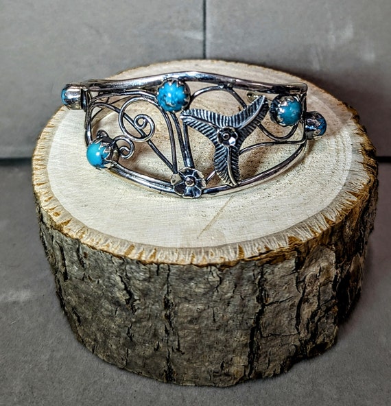 Sterling Silver Turquoise Cuff - image 1