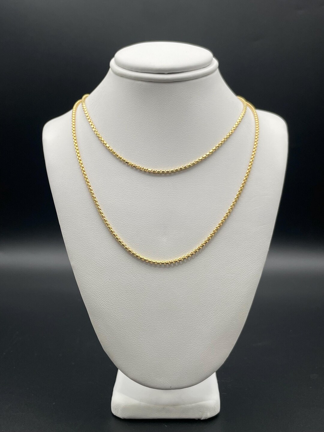 10k Ventian Box Chain / Square Rolo Chain / Box Chain - Etsy